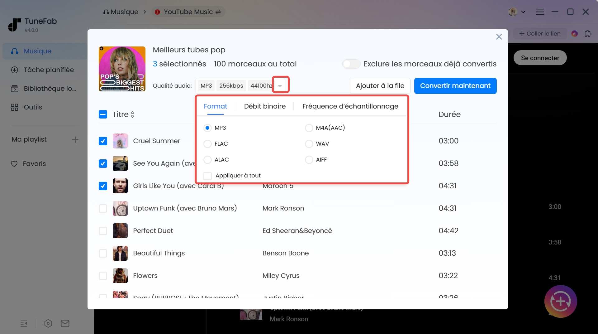 Personnaliser les Paramètres