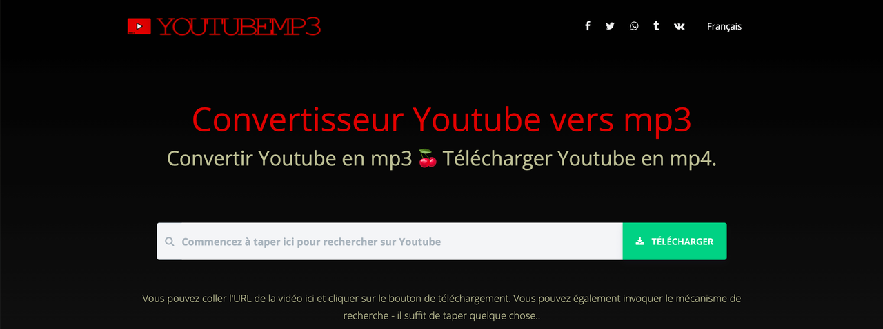 Interface YouTubeMP3