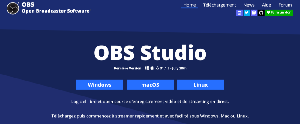 Enregistrer de la musique Deezer sur PC avec OBS Studio