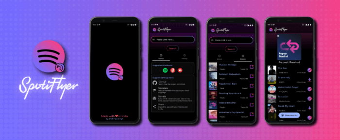 Télécharger de la musique Spotify via SpotiFlyer